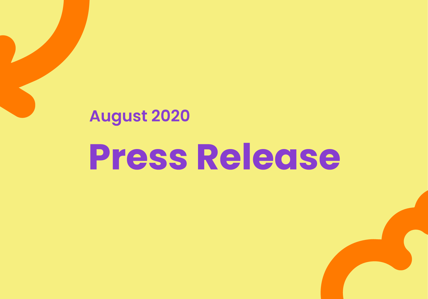 August 2020: Press Release