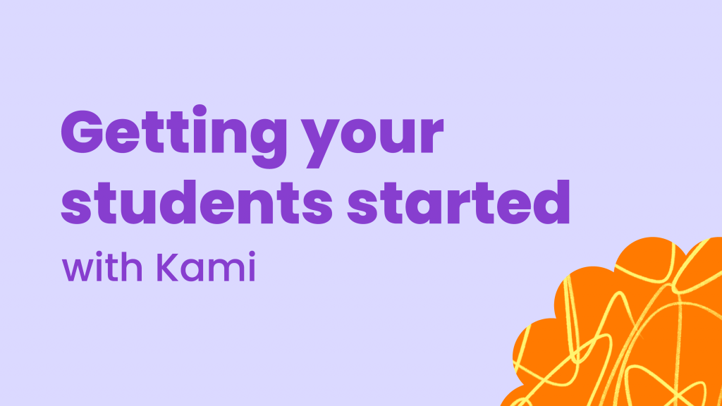 Getting your students started