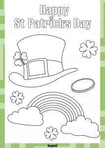 St Patricks Day Coloring Sheet