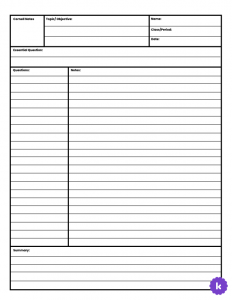 Cornell Notes_Lined