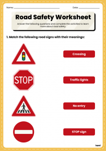 Road safety worksheets