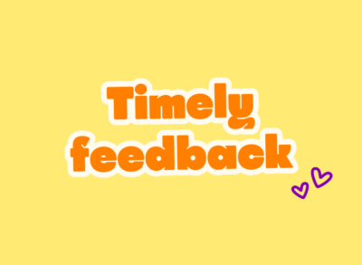 Differentiated and timely feedback