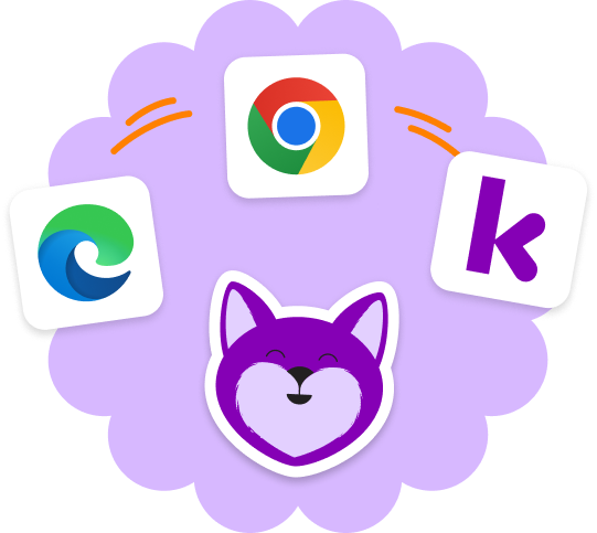 Kami, google chrome and microsoft logos