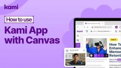 how to use KJami app with Canvas