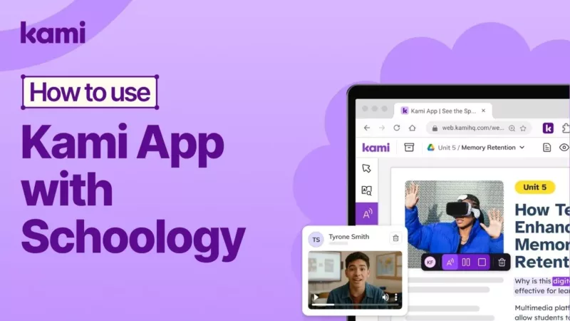 How to use Kami app with schoology