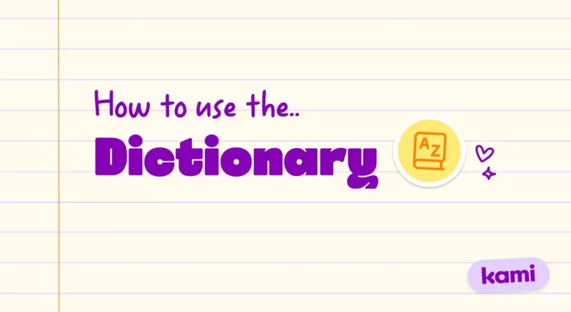 Kami dictionary tool