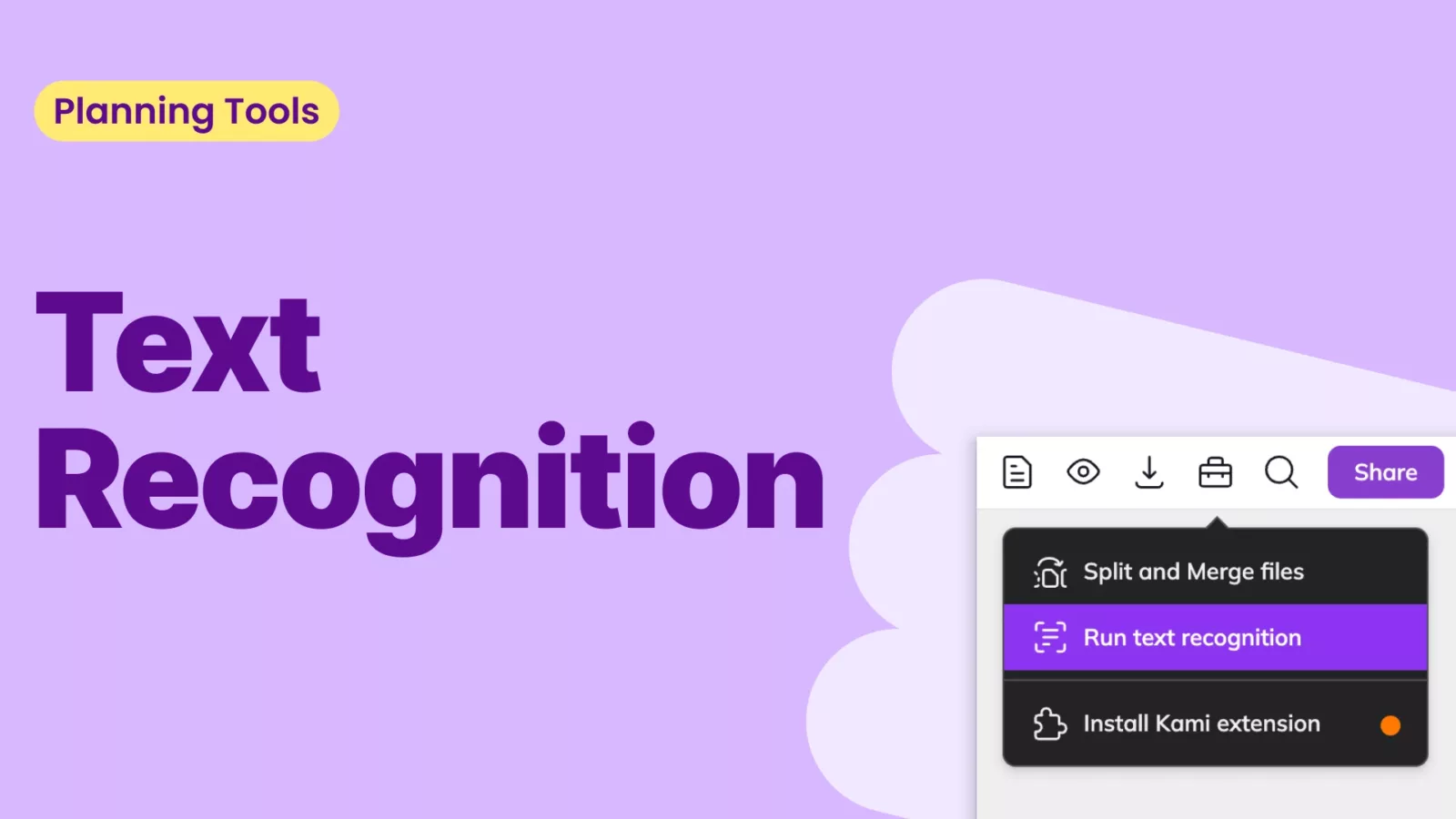 Kami Text recognition