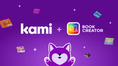 Kami logo next to the Book Creator logo