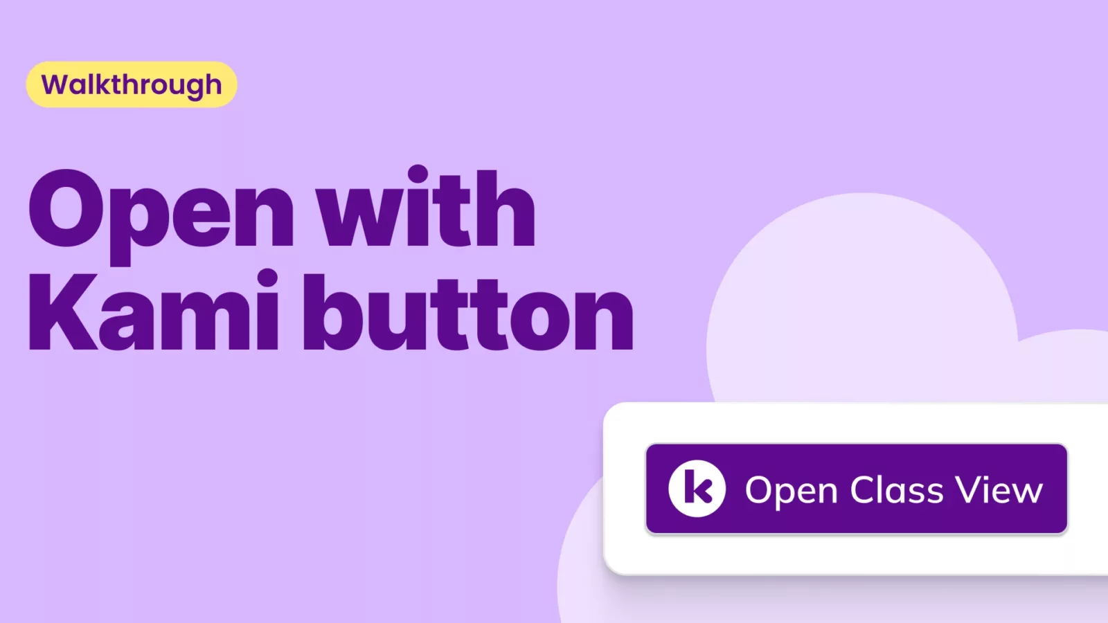How to open with kami button