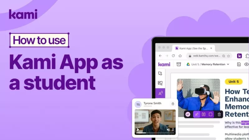 how to use Kami App as a student