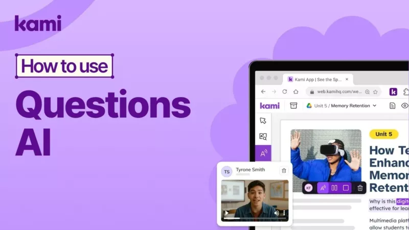 how to use Questions AI in Kami app