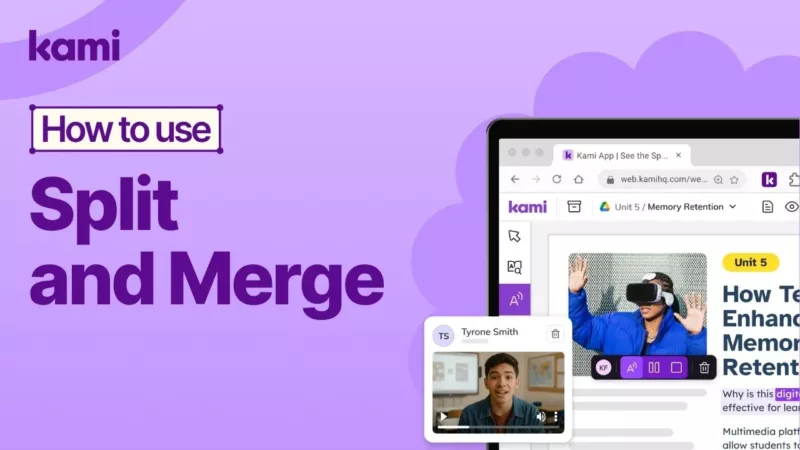how to use split and merge