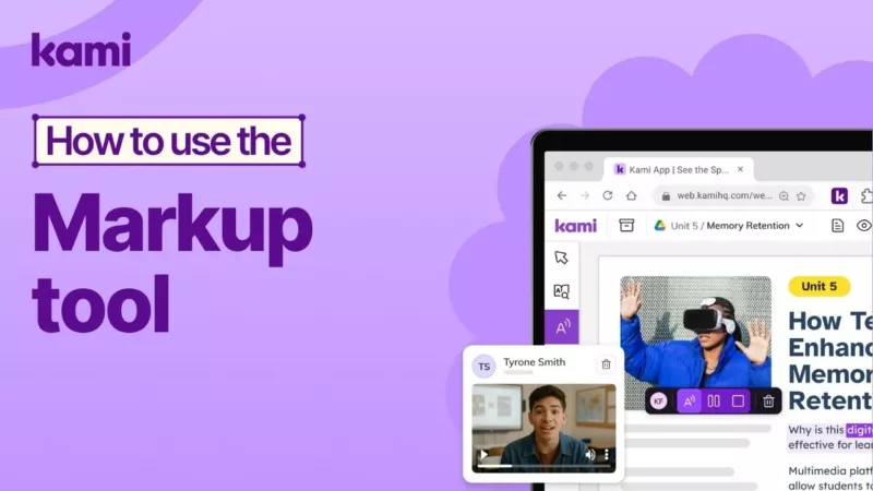 how to use the kami app markup tool