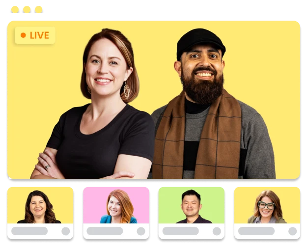 Unstoppable webinar landing page hero