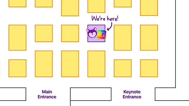 FETC Kami booth floor plan