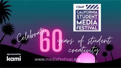 Graphic for the California Student Media Festival 2026