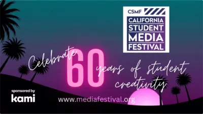 Graphic for the California Student Media Festival 2026