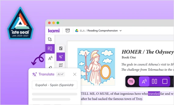 Kami app product screenshot