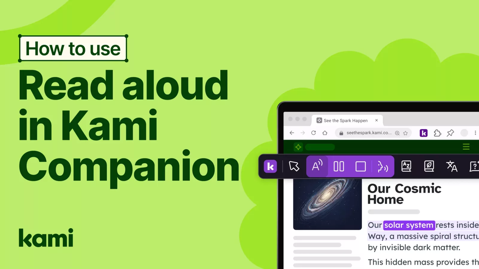 How to use Read aloud in Kami Companion
