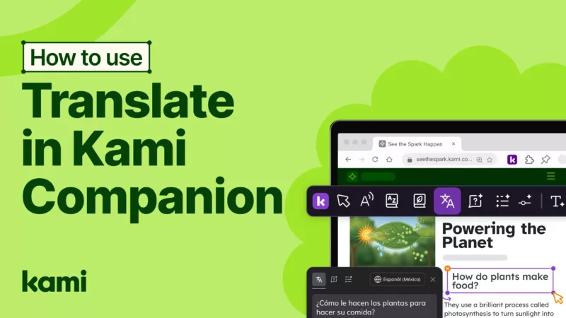 how to use translate in kami companion