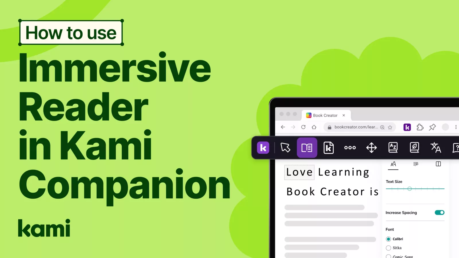 How to use Immersive Reader in kami Companion