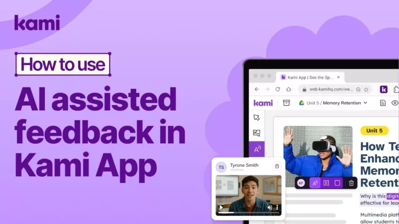 how to use AI assisted feedback in Kami app