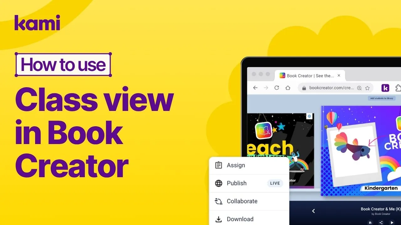 How to use Class View in Book Creator