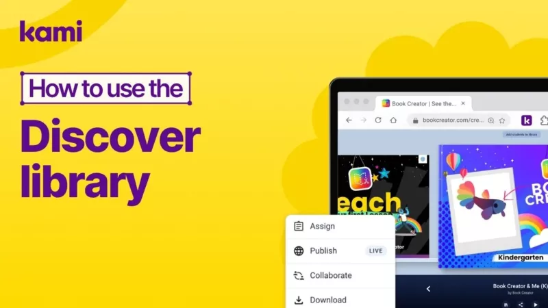 How to use the Book Creator Discovery library