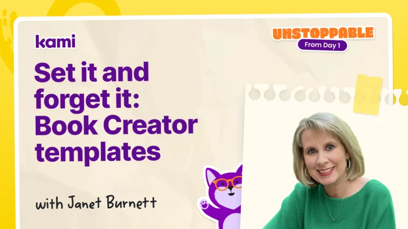 Set it and forget it, book creator templates for the whole year