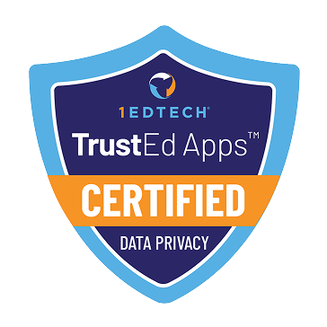 1EdTech TrustEd Apps data privacy certification badge.