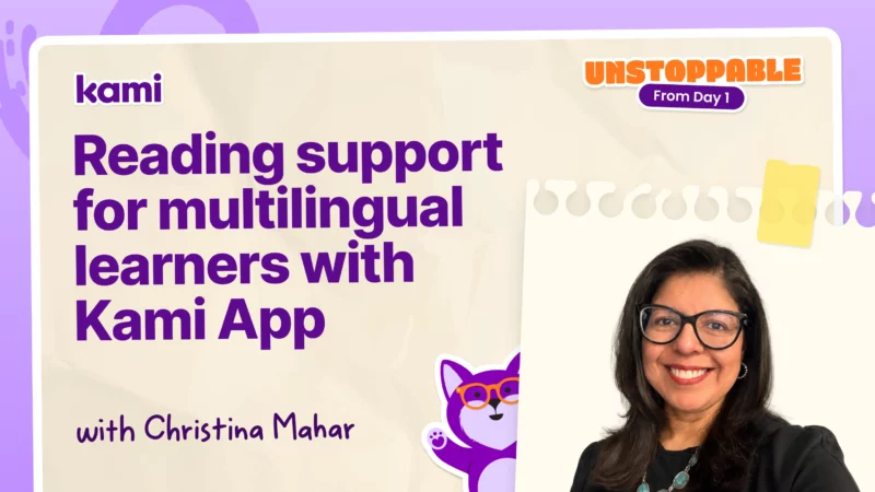Supporting multilingual learners with the Understand menu