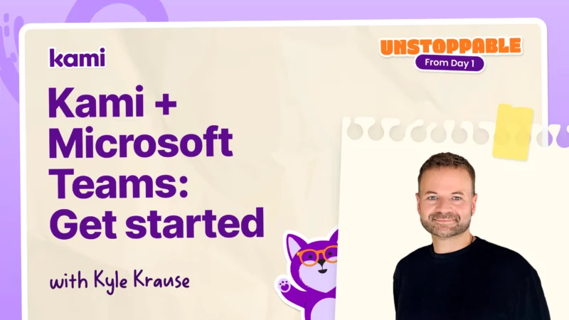 How to use Kami App Microsoft Teams integration