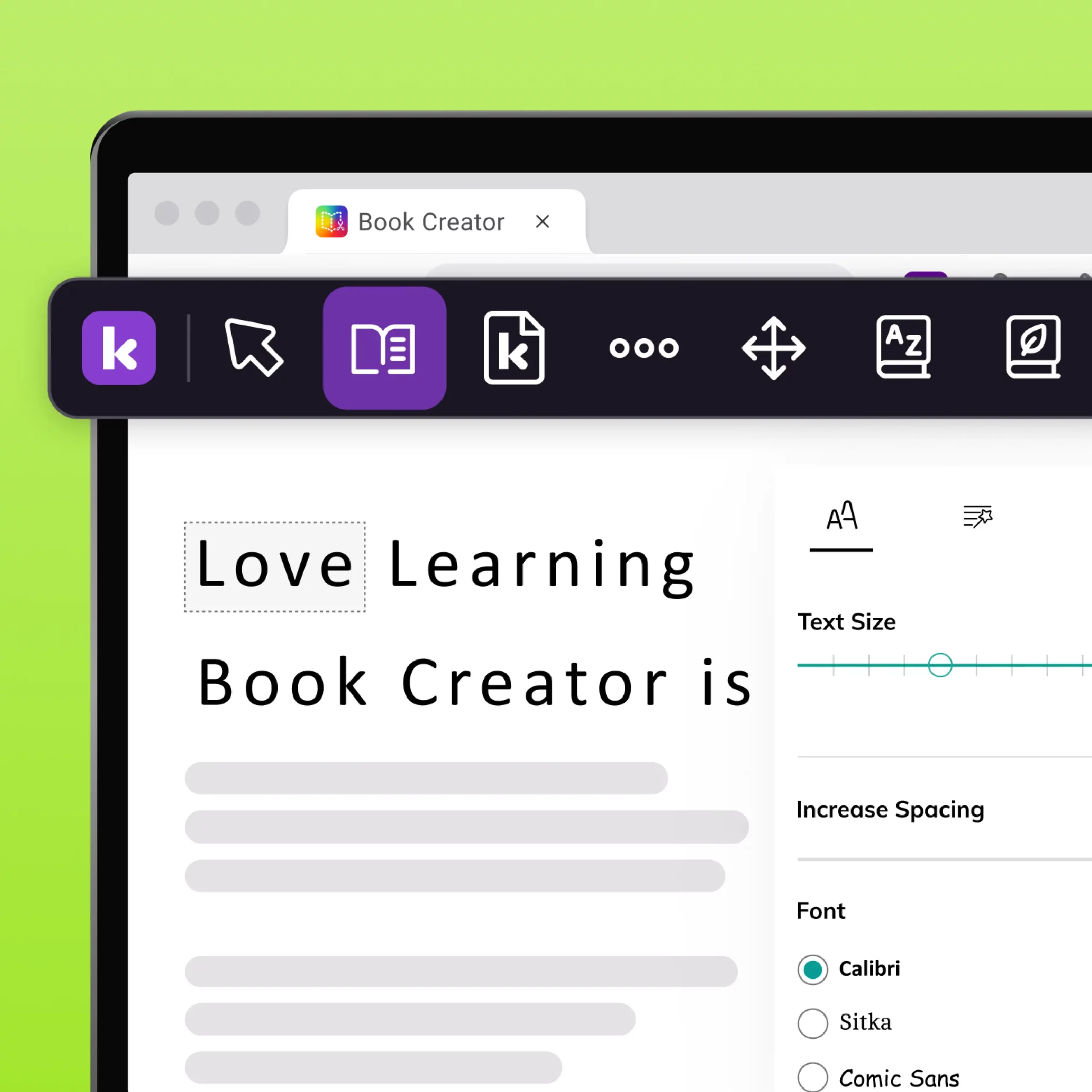 Kami Companion features: Immersive Reader