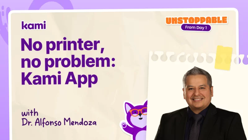 No printer, no problem with Kami app