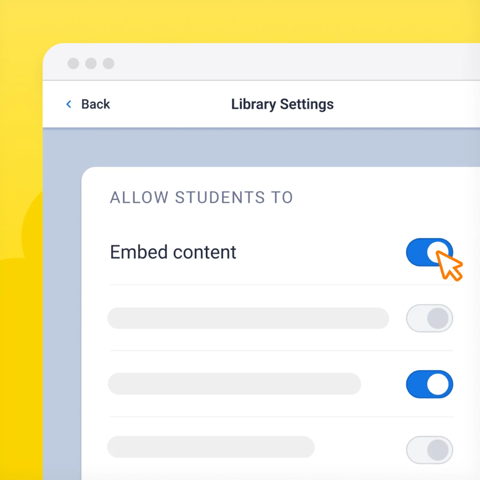 Embed controls