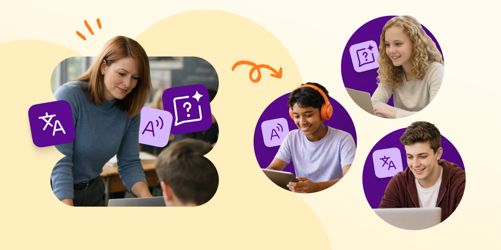 Checking for understanding with Class View: a teacher monitors student work supported by real-time tool