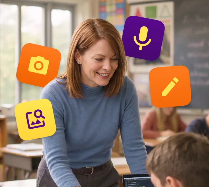 Book Creator teacher using digital portfolios
