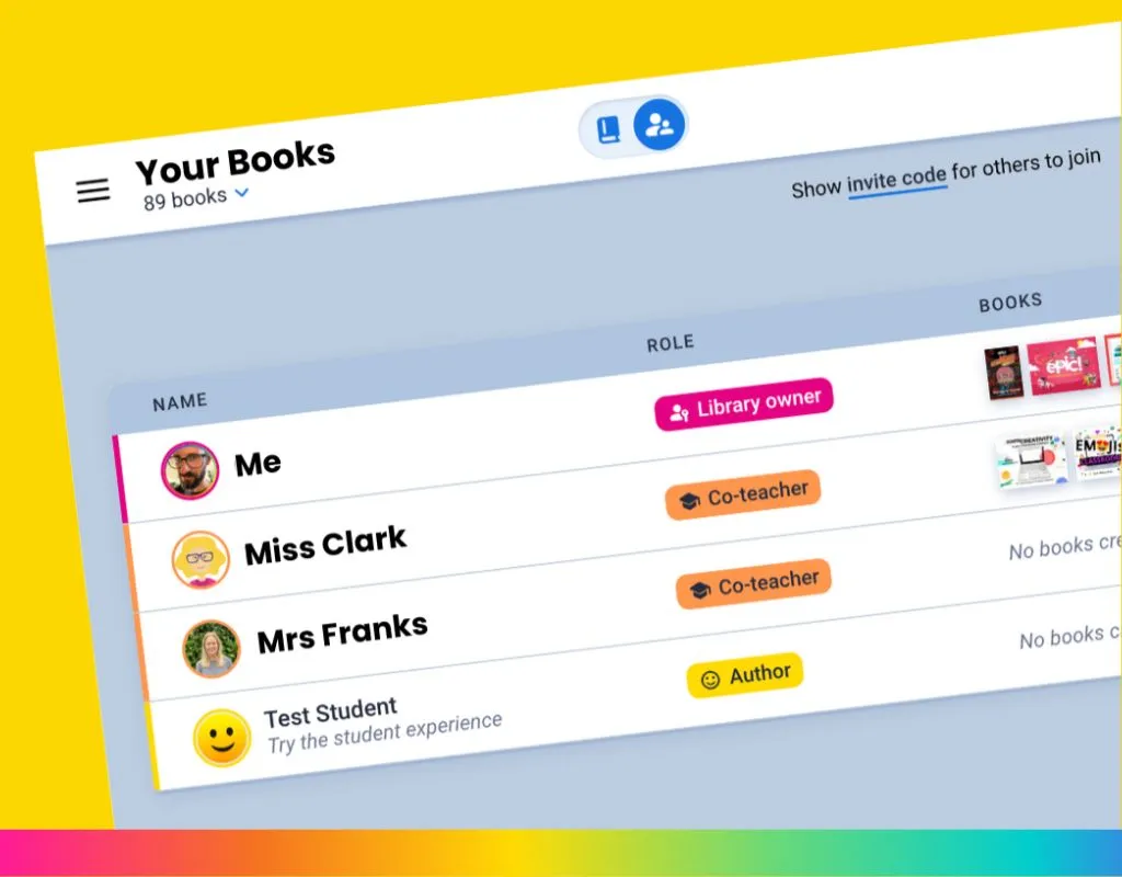 Features for librarians: co-teachers