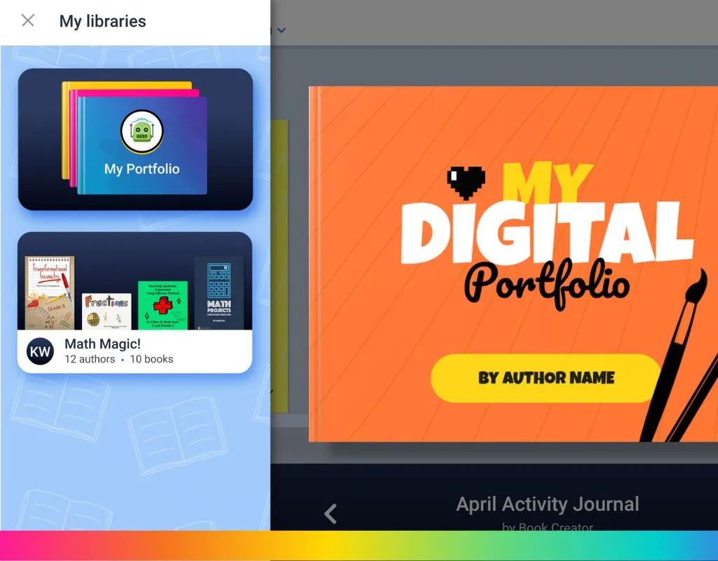 Features for librarians: digital portfolios