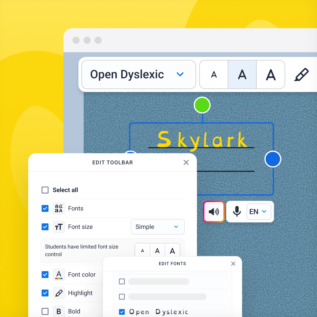 Screenshot of Book Creator's new classroom writing tool