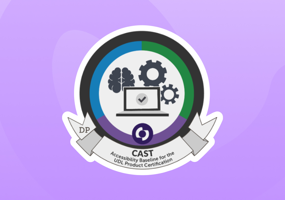 CAST Accessibility Baseline badge for UDL Product Certification
