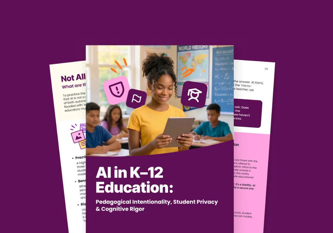 AI in Education White paper cover