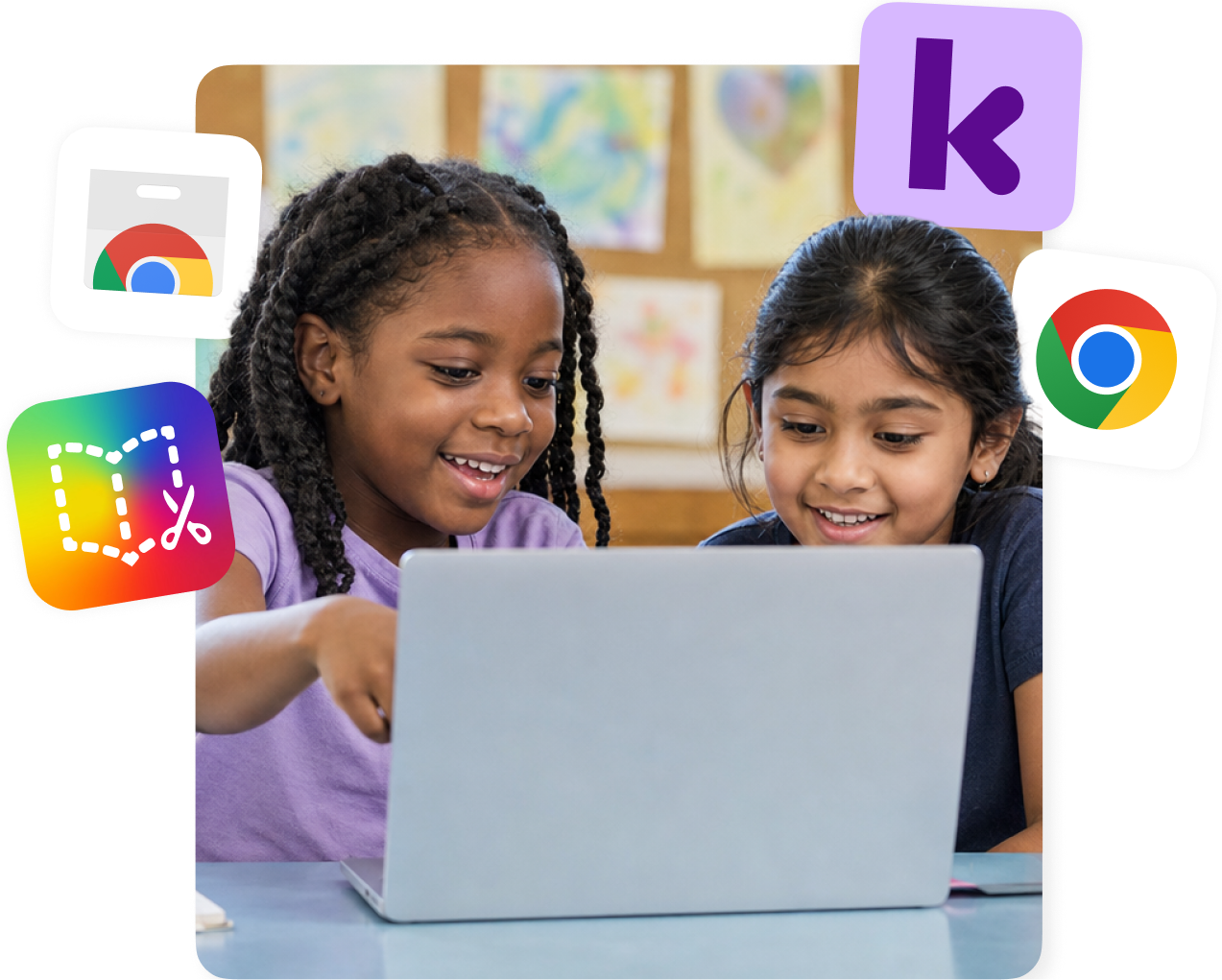 Students using Kami with the LMS for teachers the school is already using